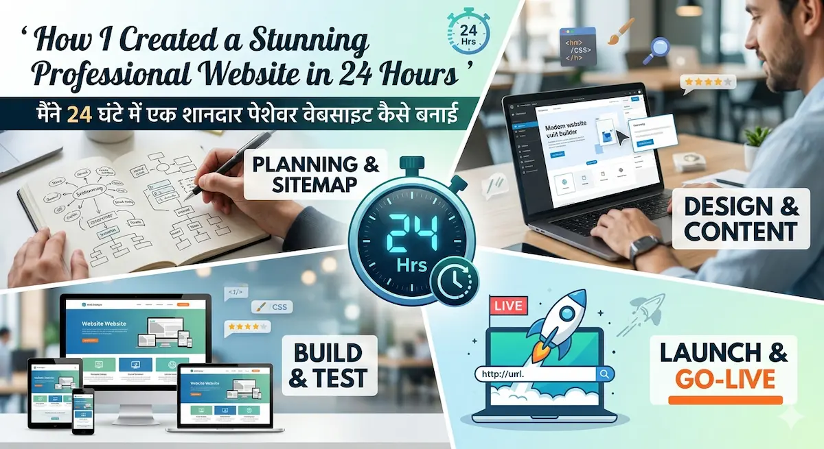 professional website in 24 hours design process
