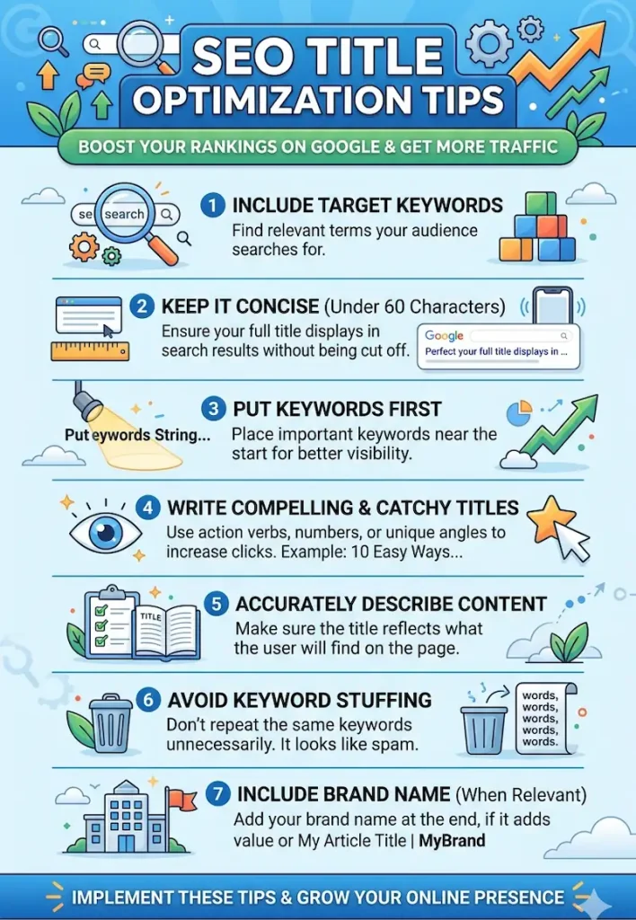 SEO title optimization tips for beginners