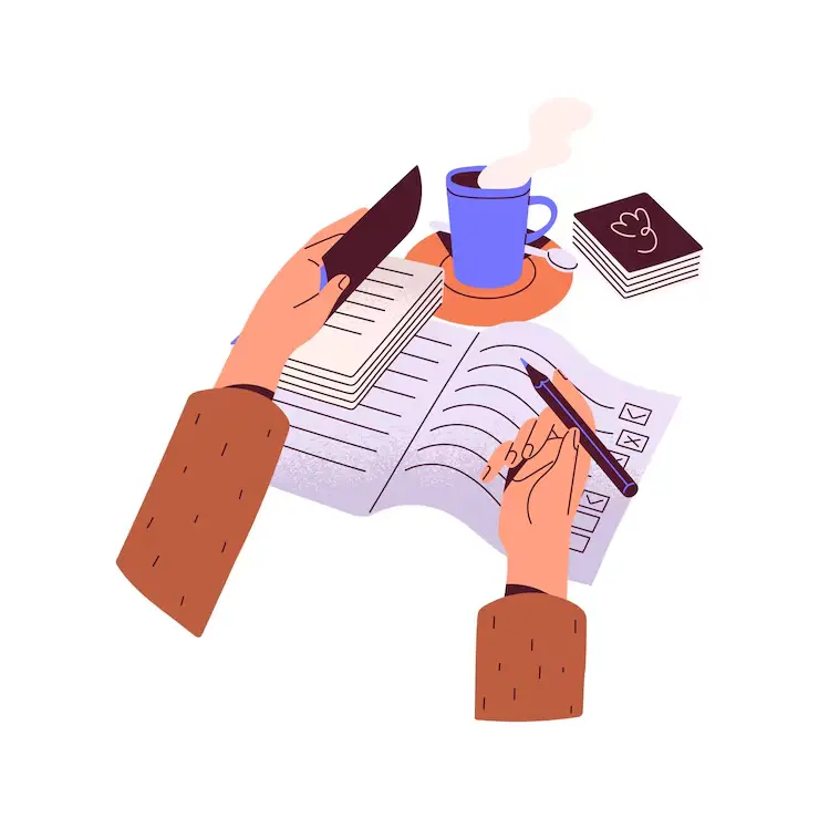 services page of the calm quill writes offering blog posts and articles and content writing services